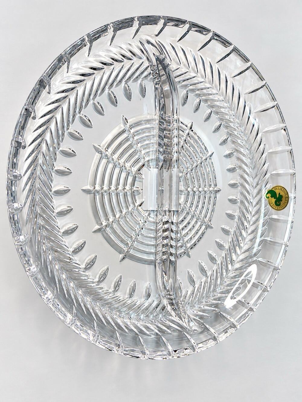Waterford Crystal MEQ 9.7” Divided Serving Dish 1057467 NEW BOX Slovenia